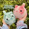 2 in 1 Crochet Pattern | Cute Loaf Cat Plushies .