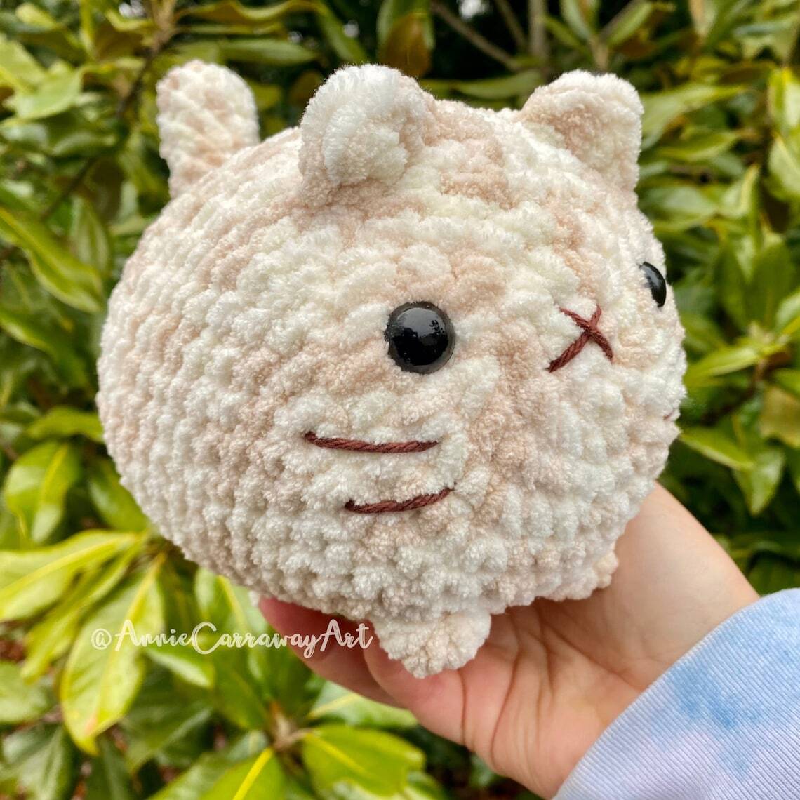 2 in 1 Crochet Pattern | Cute Loaf Cat Plushies .