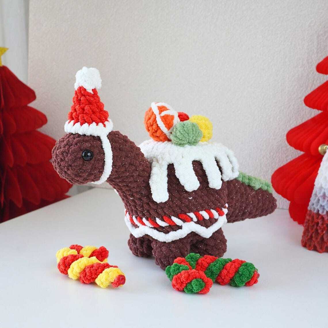 Festive Treatosaurs Crochet Pattern Bundle