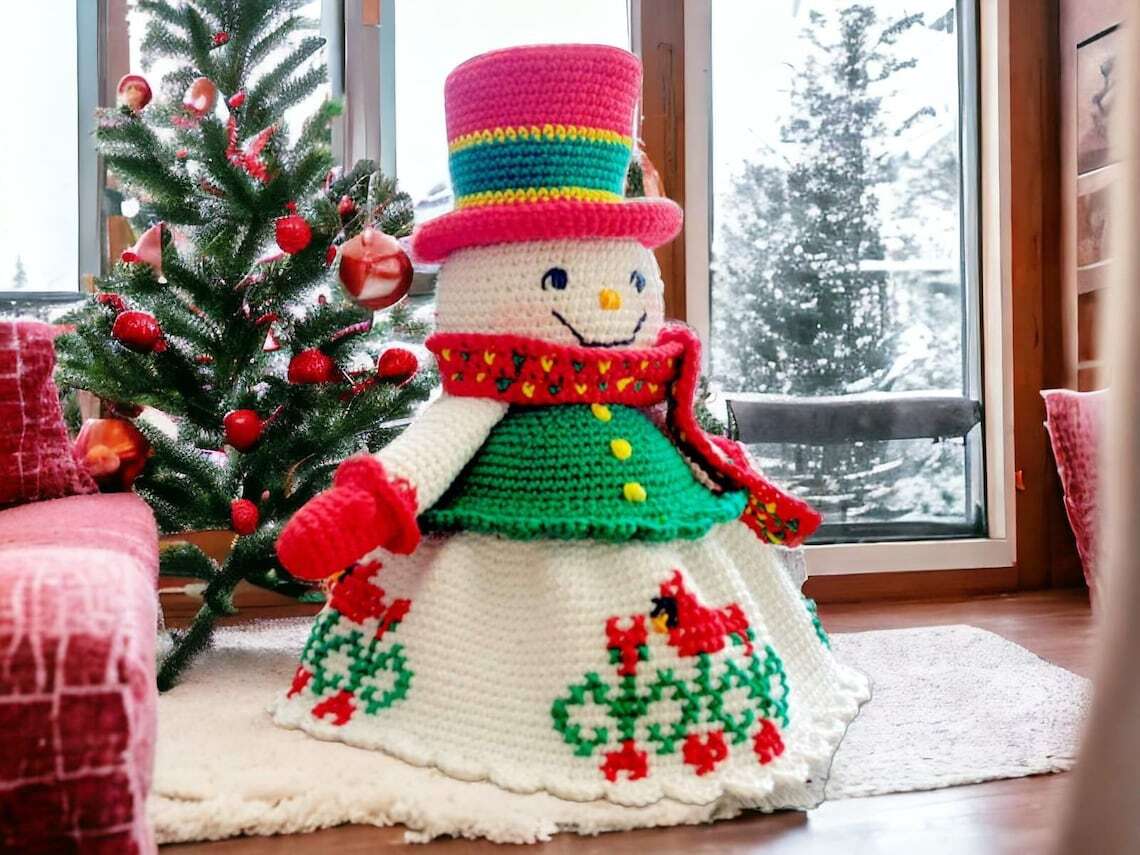 Crochet Pattern Amigurumi Snowman, Amigurumi Tutorial in English