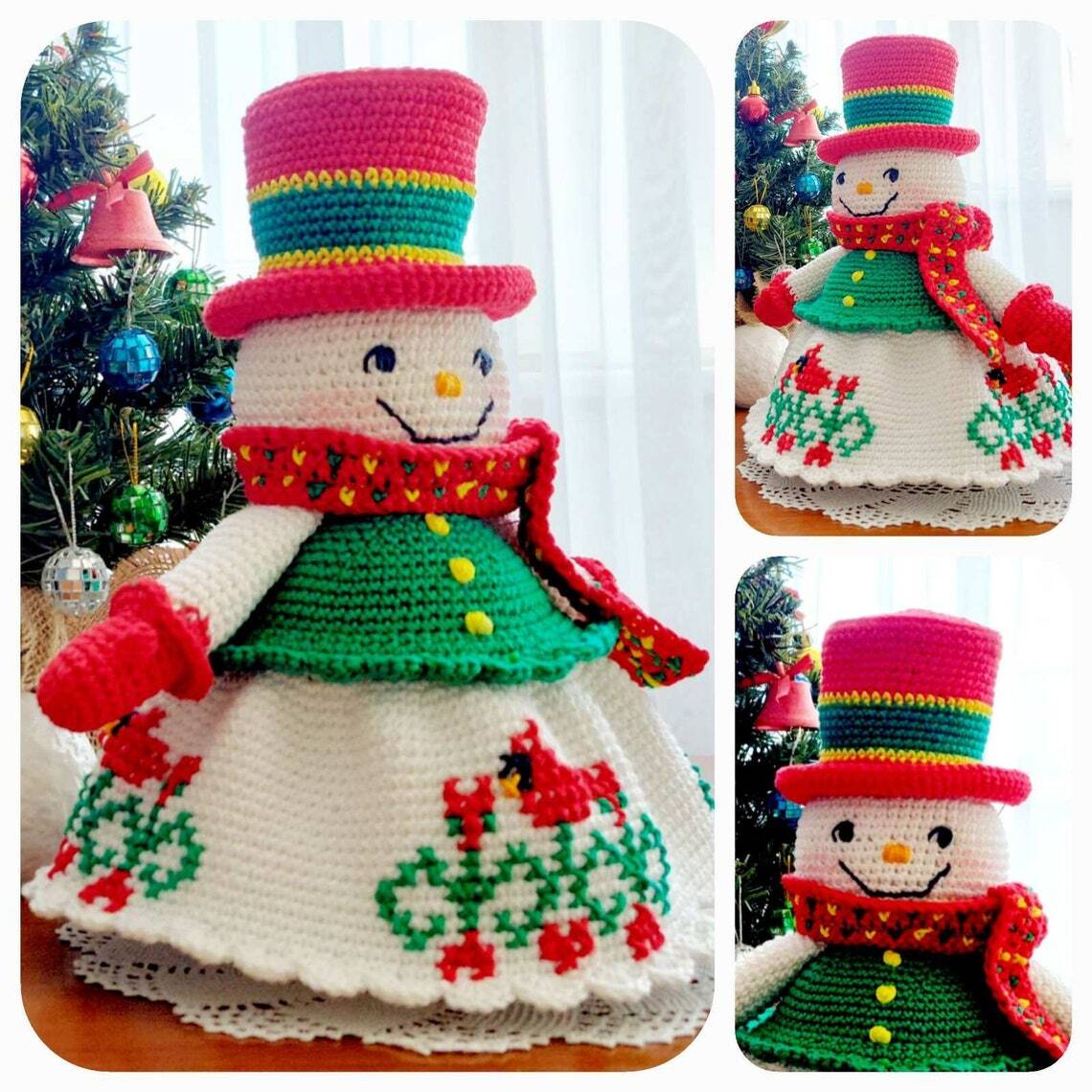 Crochet Pattern Amigurumi Snowman, Amigurumi Tutorial in English